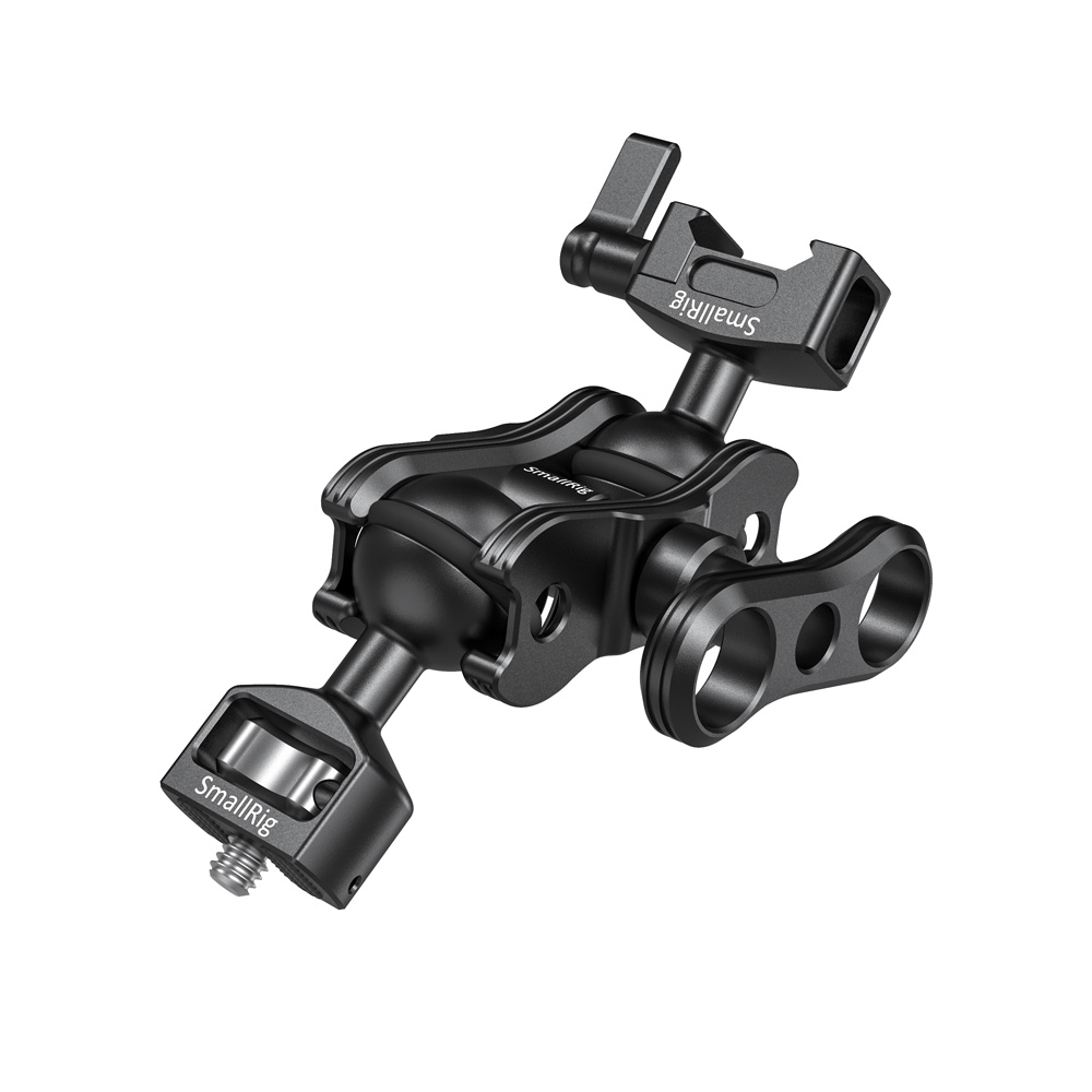 SmallRig Articulating Arm with Screw Ball Head and NATO Clamp Ball Head Video Sound Solutions