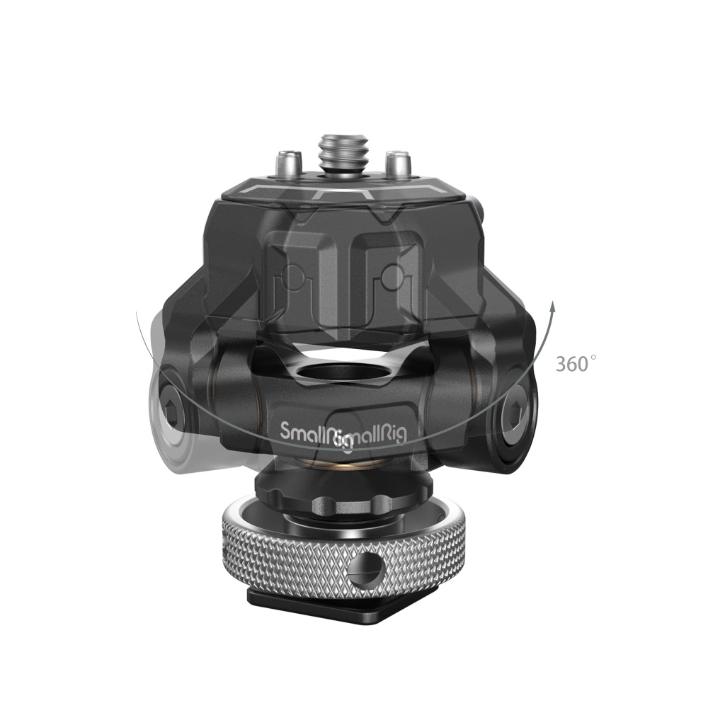 SmallRig Drop-in HawkLock mini Quick Release Monitor Mount with Cold Shoe 3514B rotación Video Sound Solutions