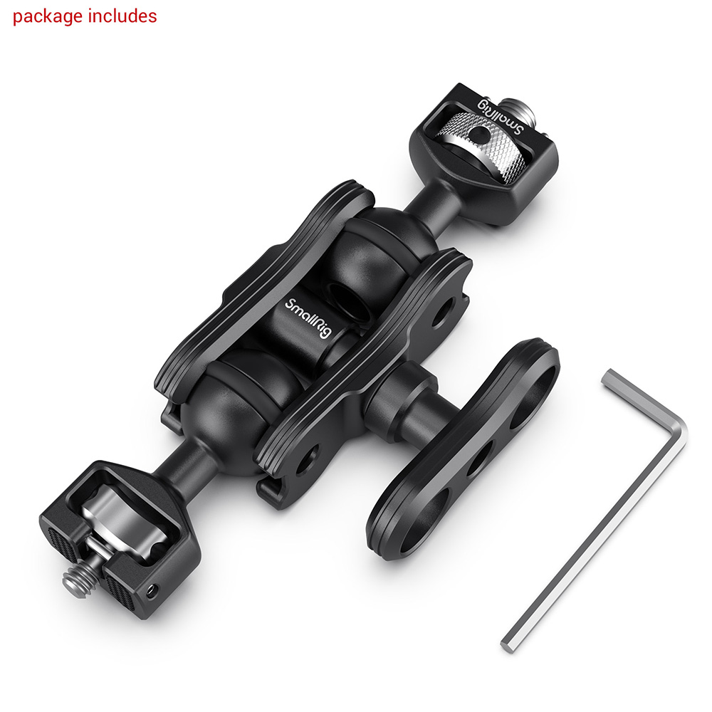 SmallRig Magic Arm with Double Ball Heads ( Arri locating Pins and 14 Screw ) incluye Video Sound Solutions