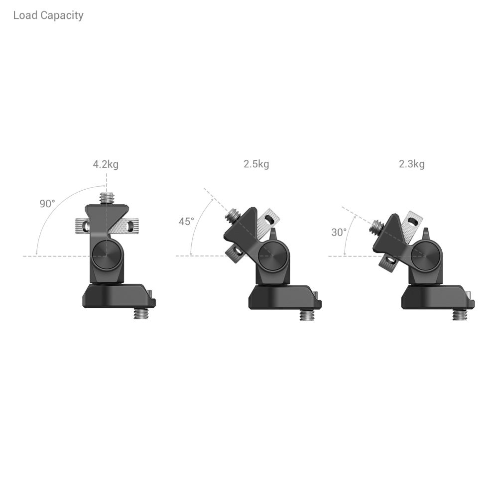 SmallRig Swivel and Tilt Adjustable Monitor Mount with 14-20 Screws Mount ángulos 2 Video Sound Solutions
