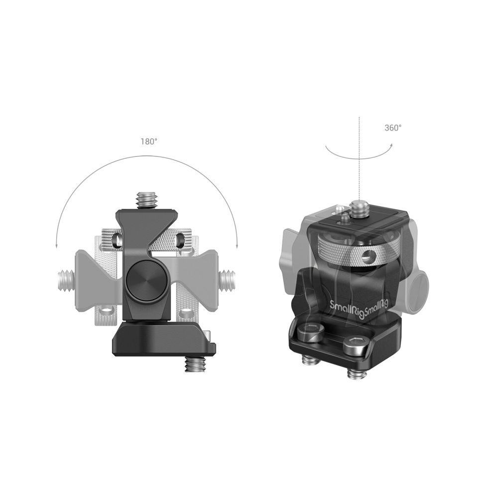 SmallRig Swivel and Tilt Adjustable Monitor Mount with 14-20 Screws Mount ángulos Video Sound Solutions