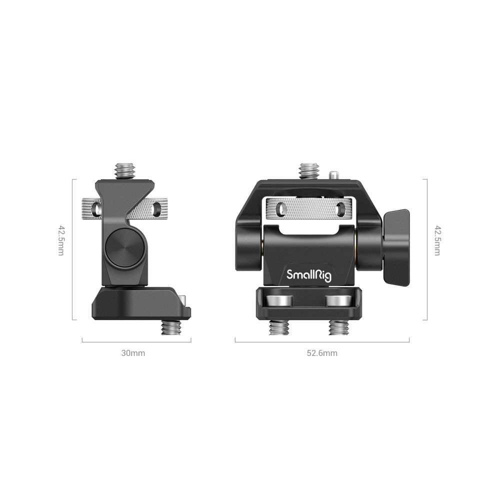 SmallRig Swivel and Tilt Adjustable Monitor Mount with 14-20 Screws Mount medidas Video Sound Solutions