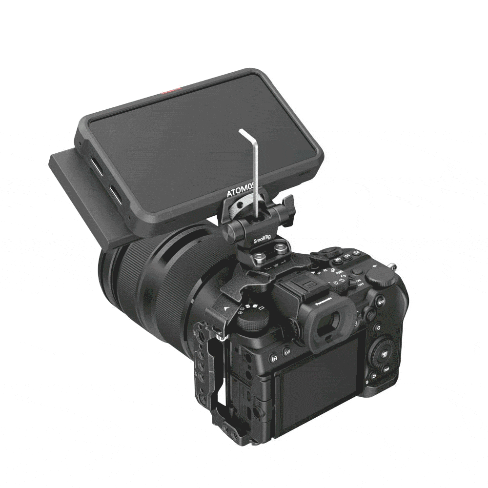 SmallRig Swivel and Tilt Adjustable Monitor Mount with 14-20 Screws Mount movimiento Video Sound Solutions