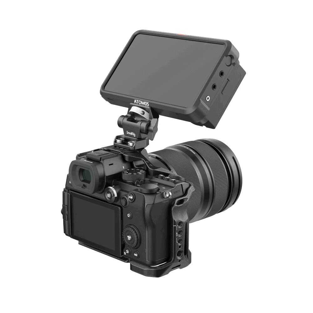 SmallRig Swivel and Tilt Adjustable Monitor Mount with 14-20 Screws Mount rotación Video Sound Solutions