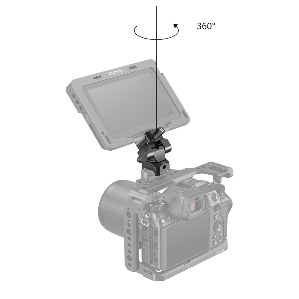 SmallRig Swivel and Tilt Monitor Mount with Nato Clamp Both Sides movimiento Video Sound Solutions