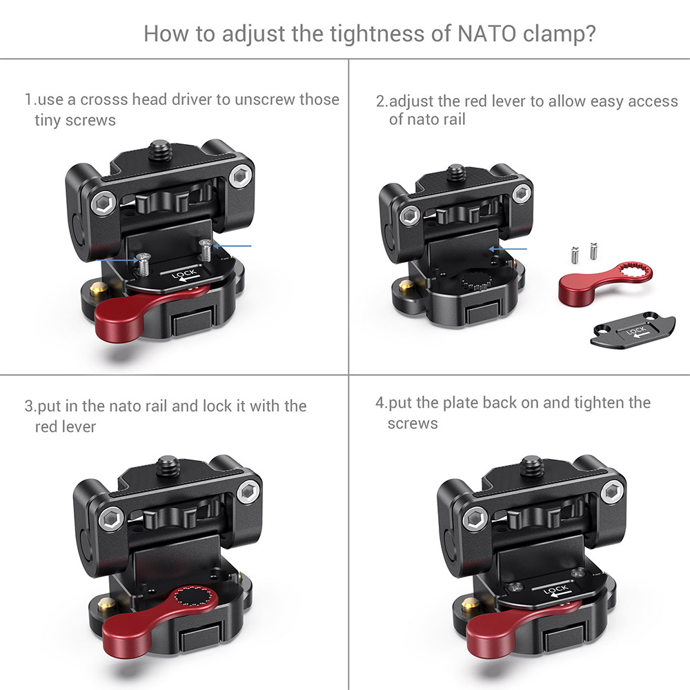 SmallRig Tilt Monitor Mount with NATO Clamp (2)