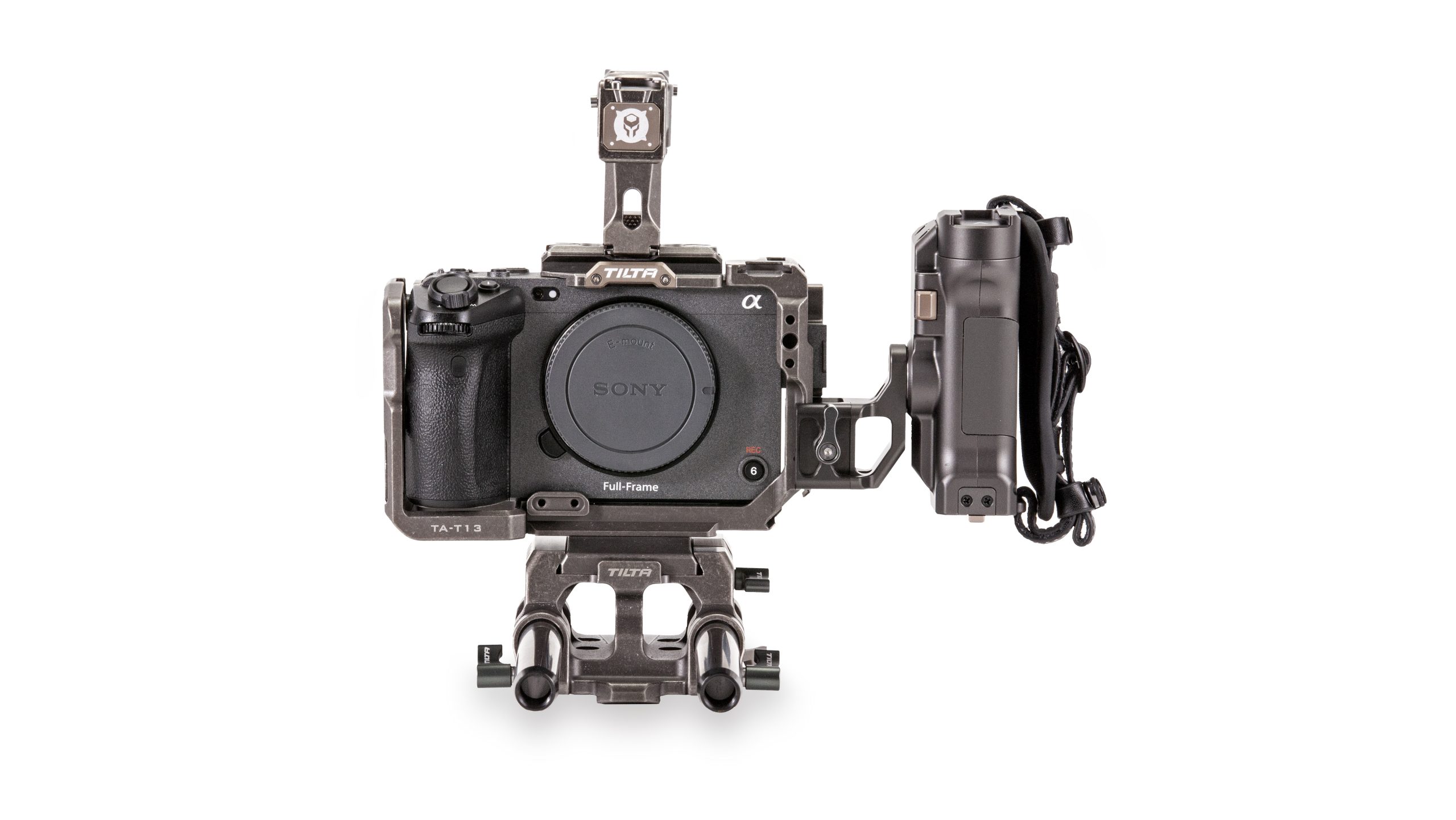 TA-T13-C Tiltaing Sony FX3 Pro Kit - Tactical Gray frontal TILTA Video Sound Solutions