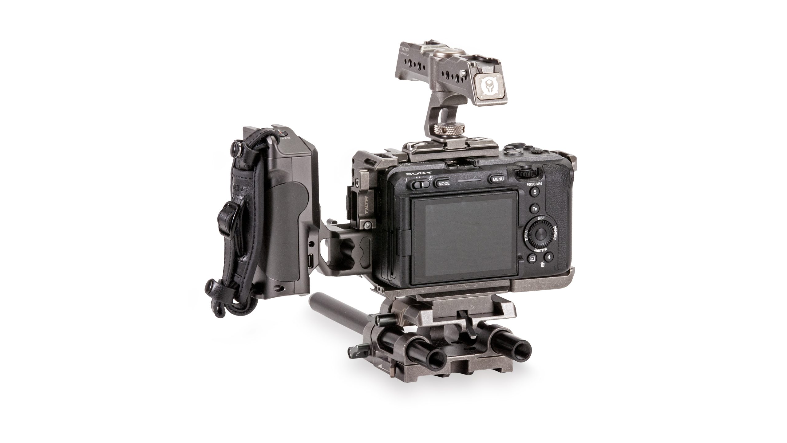 TA-T13-C Tiltaing Sony FX3 Pro Kit - Tactical Gray trasera TILTA Video Sound Solutions