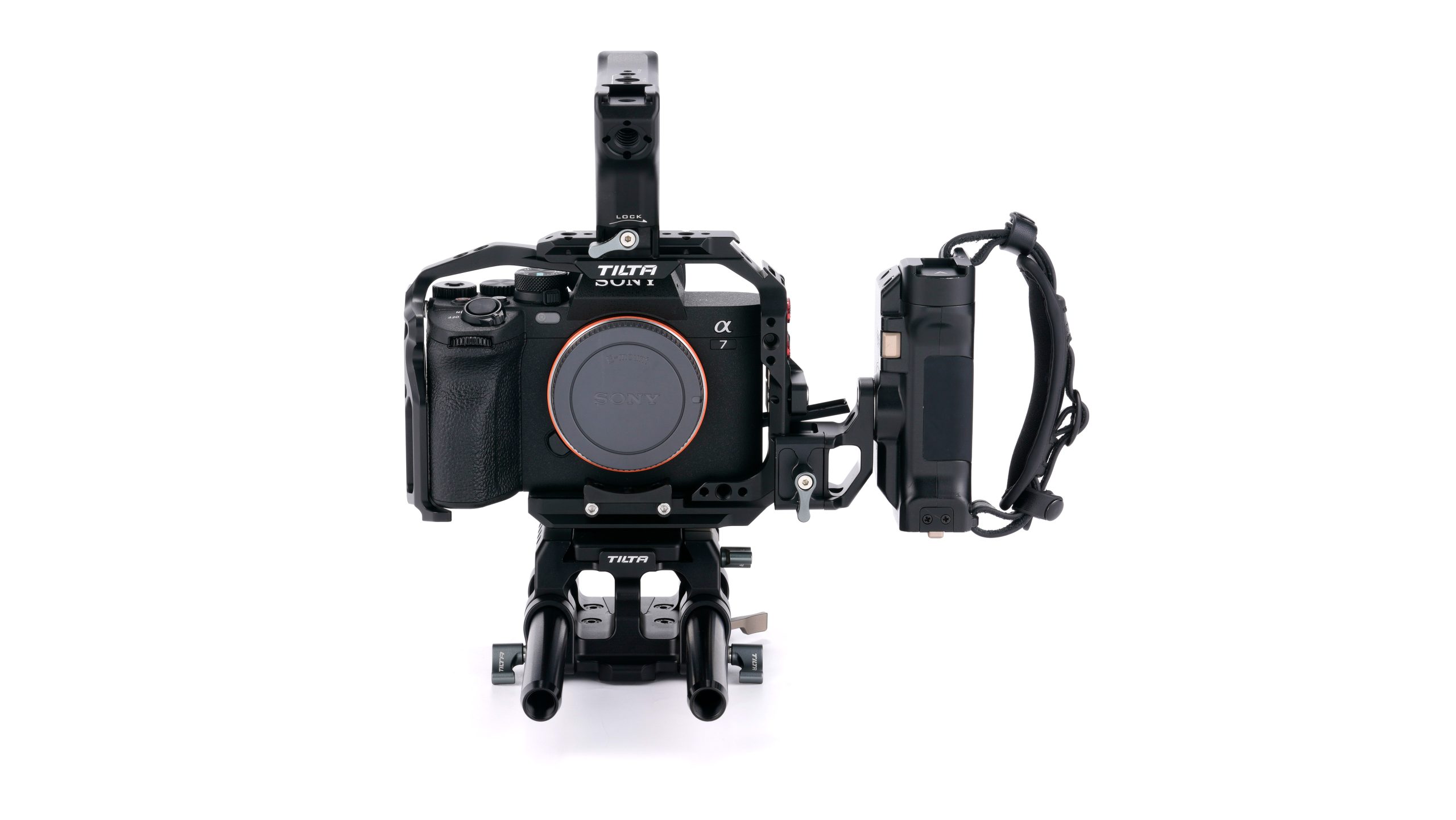 TA-T30-B-B Camera Cage for Sony a7 IV Pro Kit - Black frontal TILTA Video Sound Solutions